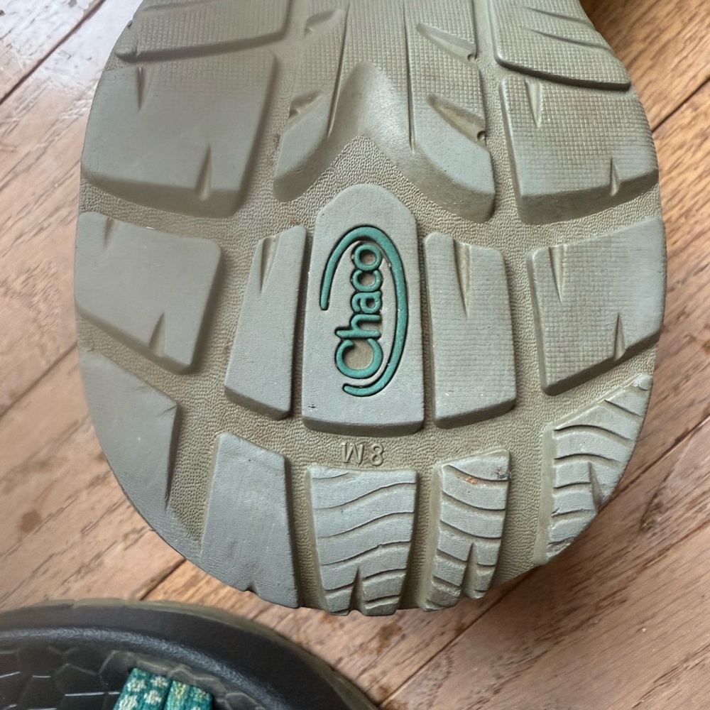 Green and blue double strap Chaco - Picture 5 of 5